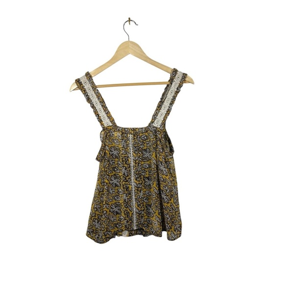 Anthropologie Women’s Bardot Sheer Crochet Sleeve Chiffon Blouse Size 6 - Picture 16 of 16